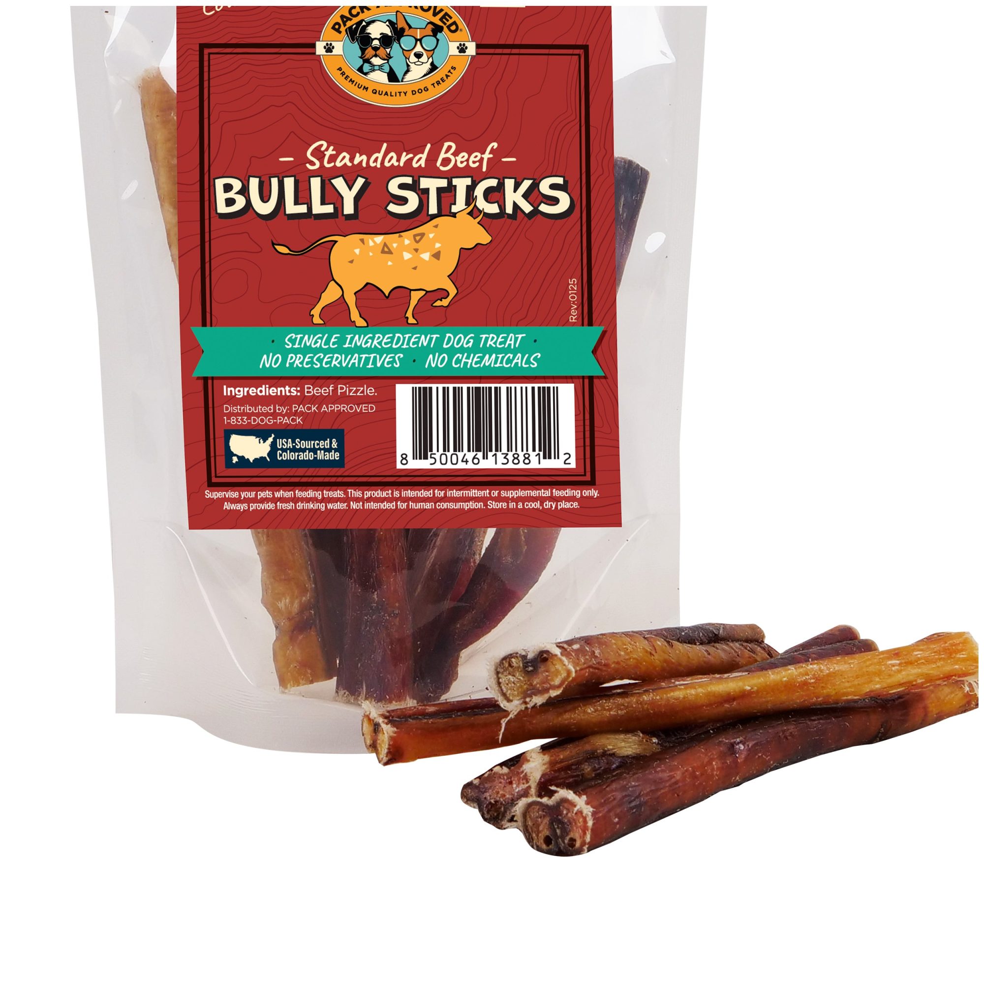 Pack Approved 6" Bully Stick (12ct)