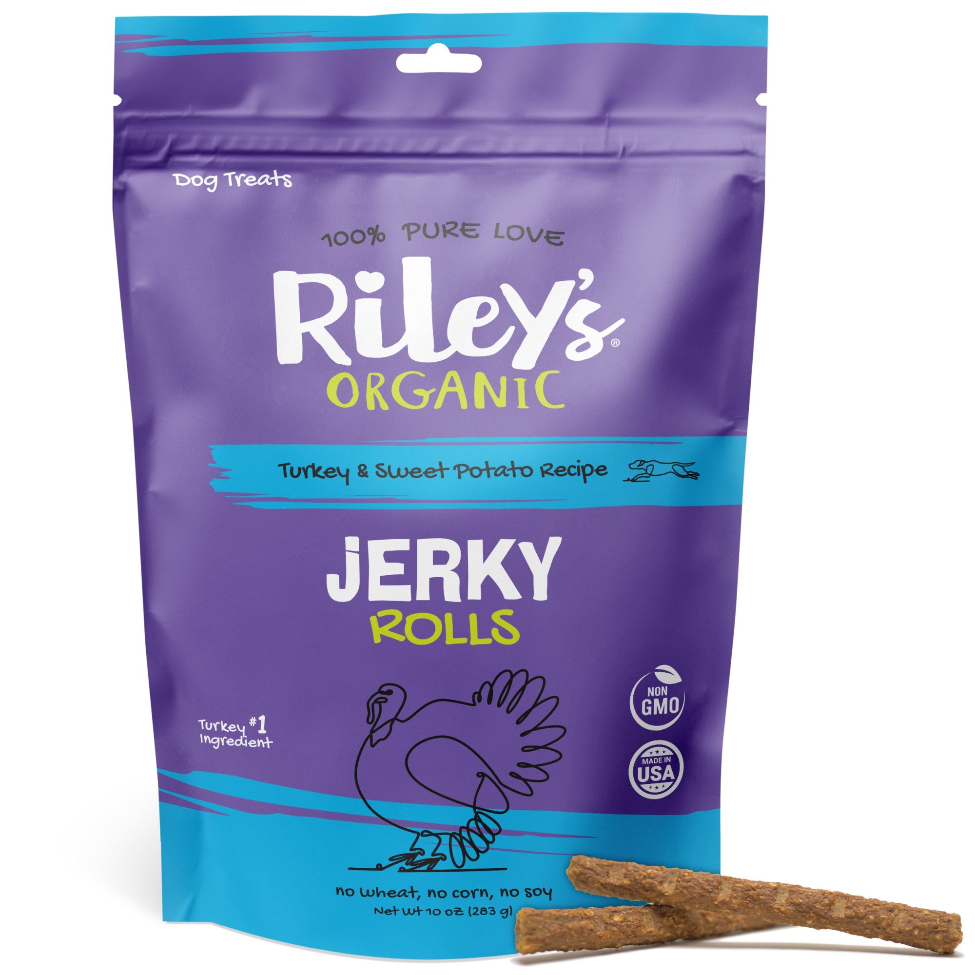 Turkey & Sweet Potato Jerky Rolls (10oz)