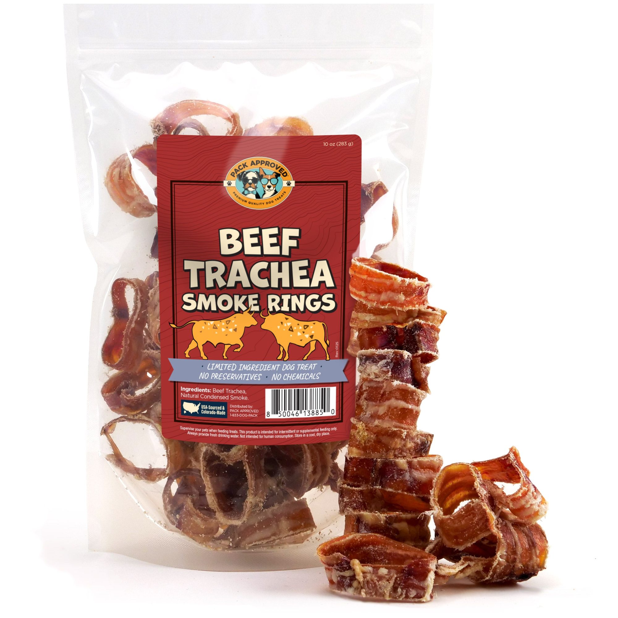 Pack Approved Beef Trachea Smoke Rings (10oz)